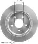 Bendix Friction PRT5052 Disc Brake Rotor - Rear - view 3