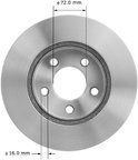Bendix Friction PRT5075 Disc Brake Rotor - Front - view 3
