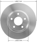 Bendix Friction PRT5150 Disc Brake Rotor - Front - view 1