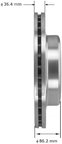 Bendix Friction PRT5345 Disc Brake Rotor - Rear - view 2