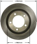 Bendix Friction PRT5718 Disc Brake Rotor - Front - view 1