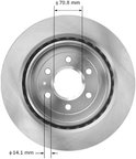 Bendix Friction PRT5772 Disc Brake Rotor - Rear - view 3