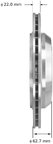 Bendix Friction PRT5872 Disc Brake Rotor - Rear - view 2