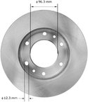 Bendix Friction PRT5881 Disc Brake Rotor - Front - view 3