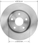 Bendix Friction PRT5904 Disc Brake Rotor - Front - view 1