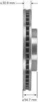 Bendix Friction PRT5904 Disc Brake Rotor - Front - view 2