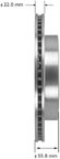 Bendix Friction PRT5919 Disc Brake Rotor - Rear - view 2