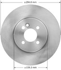 Bendix Friction PRT5927 Disc Brake Rotor - Front - view 1