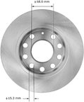 Bendix Friction PRT5933 Disc Brake Rotor - Rear - view 3