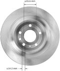 Bendix Friction PRT5936 Disc Brake Rotor - Rear - view 3