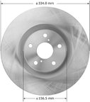 Bendix Friction PRT5937 Disc Brake Rotor - Front Right - view 1