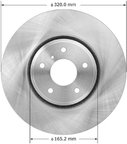 Bendix Friction PRT5950 Disc Brake Rotor - Front - view 1