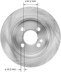 Bendix Friction PRT5964 Disc Brake Rotor - Rear - view 3