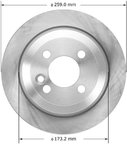 Bendix Friction PRT5964 Disc Brake Rotor - Rear - view 1