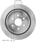 Bendix Friction PRT5972 Disc Brake Rotor - Rear - view 3