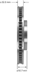Bendix Friction PRT5981 Disc Brake Rotor - Front Left - view 2