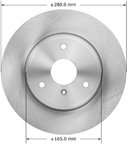 Bendix Friction PRT5987 Disc Brake Rotor - Front - view 1