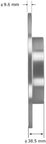 Bendix Friction PRT5987 Disc Brake Rotor - Front - view 2
