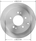 Bendix Friction PRT5998 Disc Brake Rotor - Rear - view 1