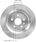 Bendix Friction PRT6006 Disc Brake Rotor - Rear - view 3