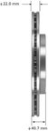Bendix Friction PRT6006 Disc Brake Rotor - Rear - view 2