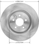 Bendix Friction PRT6035 Disc Brake Rotor - Front - view 1