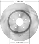Bendix Friction PRT6085 Disc Brake Rotor - Front - view 1