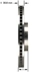 Bendix Friction PRT6143 Disc Brake Rotor - Front Left - view 2