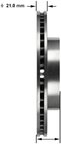 Bendix Friction PRT6145 Disc Brake Rotor - Front - view 2