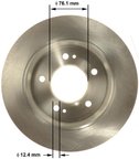 Bendix Friction PRT6149 Disc Brake Rotor - Rear - view 3