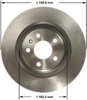 Bendix Friction PRT6159 Disc Brake Rotor - Rear - view 1