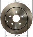 Bendix Friction PRT6169 Disc Brake Rotor - Rear - view 1
