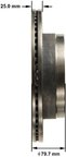 Bendix Friction PRT6178 Disc Brake Rotor - Rear - view 2
