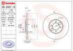 Brembo 08.2557.10 Disc Brake Rotor - Rear - view 2