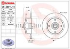 Brembo 08.2691.10 Disc Brake Rotor - Front - view 3