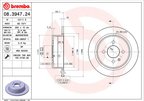 Brembo 08.3947.24 Disc Brake Rotor - Rear - view 2