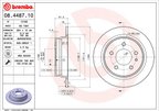 Brembo 08.4487.10 Disc Brake Rotor - Rear - view 3