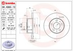 Brembo 08.4982.10 Disc Brake Rotor - Front - view 3