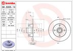 Brembo 08.5005.14 Disc Brake Rotor - Rear - view 7