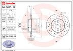 Brembo 08.5085.1X Disc Brake Rotor - Rear - view 2