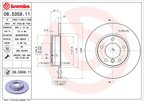 Brembo 08.5359.11 Disc Brake Rotor - Front - view 3