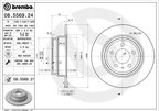 Brembo 08.5569.21 Disc Brake Rotor - Rear - view 3