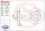 Brembo 08.5737.20 Disc Brake Rotor - Rear - view 3