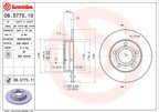 Brembo 08.5775.11 Disc Brake Rotor - Rear - view 3