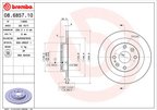 Brembo 08.6857.10 Disc Brake Rotor - Rear - view 3