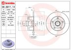 Brembo 08.6911.14 Disc Brake Rotor - Rear - view 2