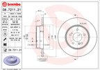Brembo 08.7211.21 Disc Brake Rotor - Rear - view 3