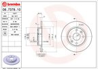Brembo 08.7378.10 Disc Brake Rotor - Rear - view 3
