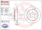Brembo 08.7518.81 Disc Brake Rotor - Rear - view 3