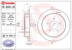 Brembo 08.8994.81 Disc Brake Rotor - Rear - view 3